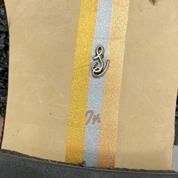 Sam Edelman Women's Elisa Woven Strap Sandals Black Size 7.5 – Slip-On Flats - Picture 4 of 10